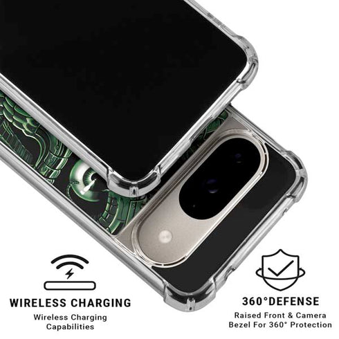 Liquid Blue Terminator Dragon Google Pixel 10 Clear Case